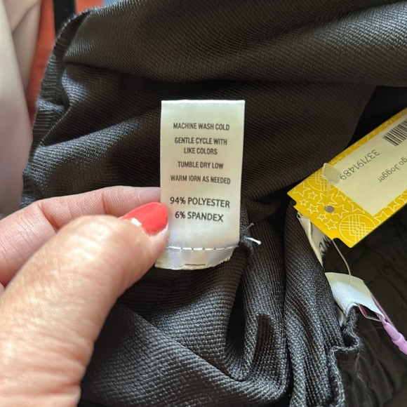 Girls Sovereign Code Black Chantel Tech Pants Cargo Joggers Size 16 - Picture 7 of 7